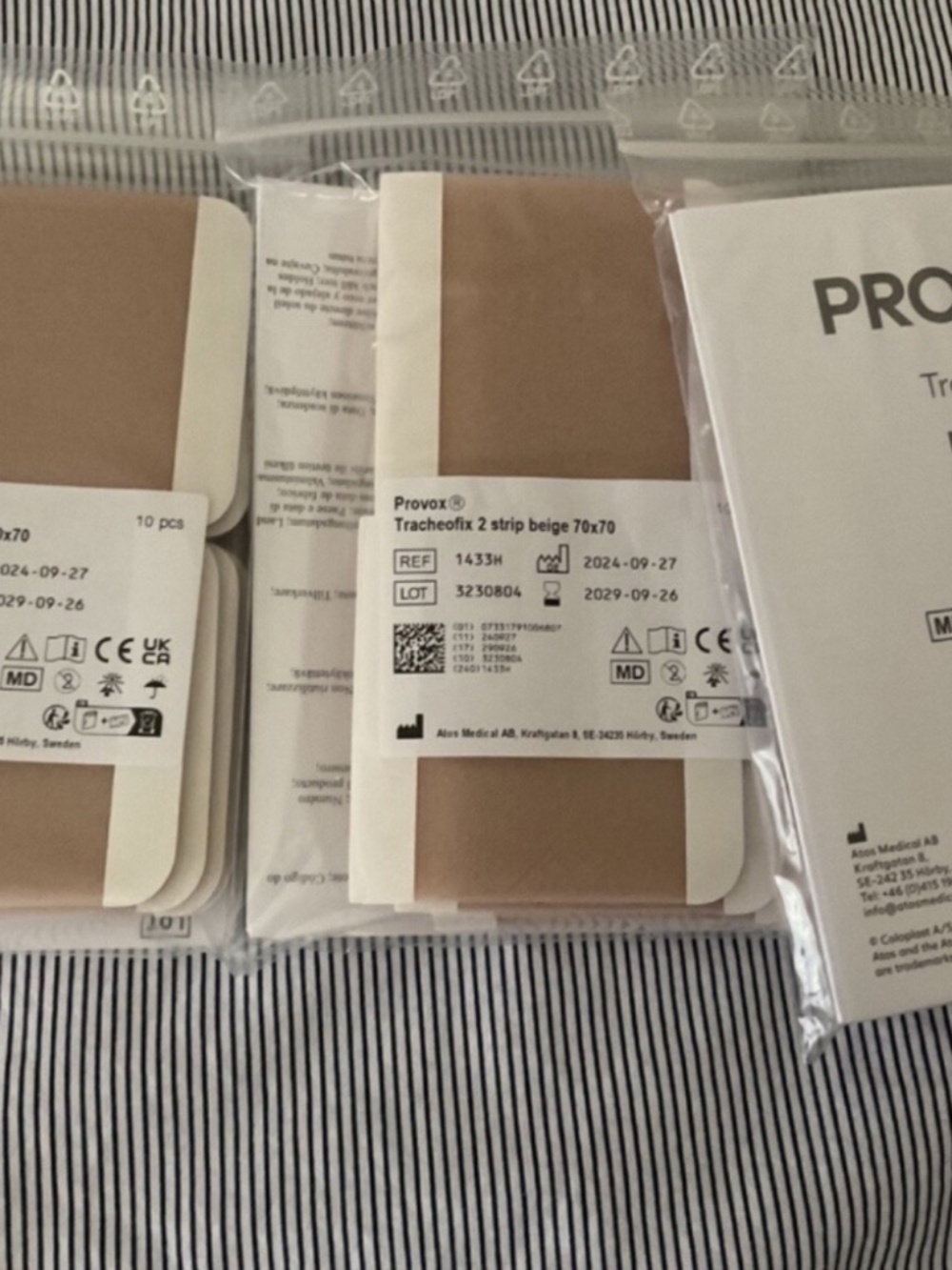 Provox Tracheofix Laryngectomy Stoma Foam Covers Double Adhesive Strips 30 Total